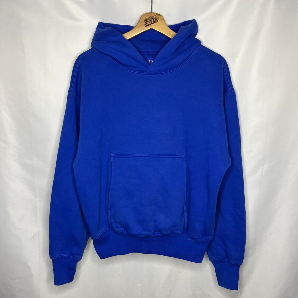 Kanye West Ye Yeezy YZY GAP Perfect Reversible Double Layer Hoodie Blue S